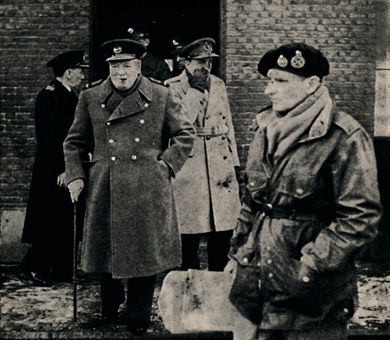 Den britiske premierminister besøger vestfronten, 1944, 1945. af Unbekannt