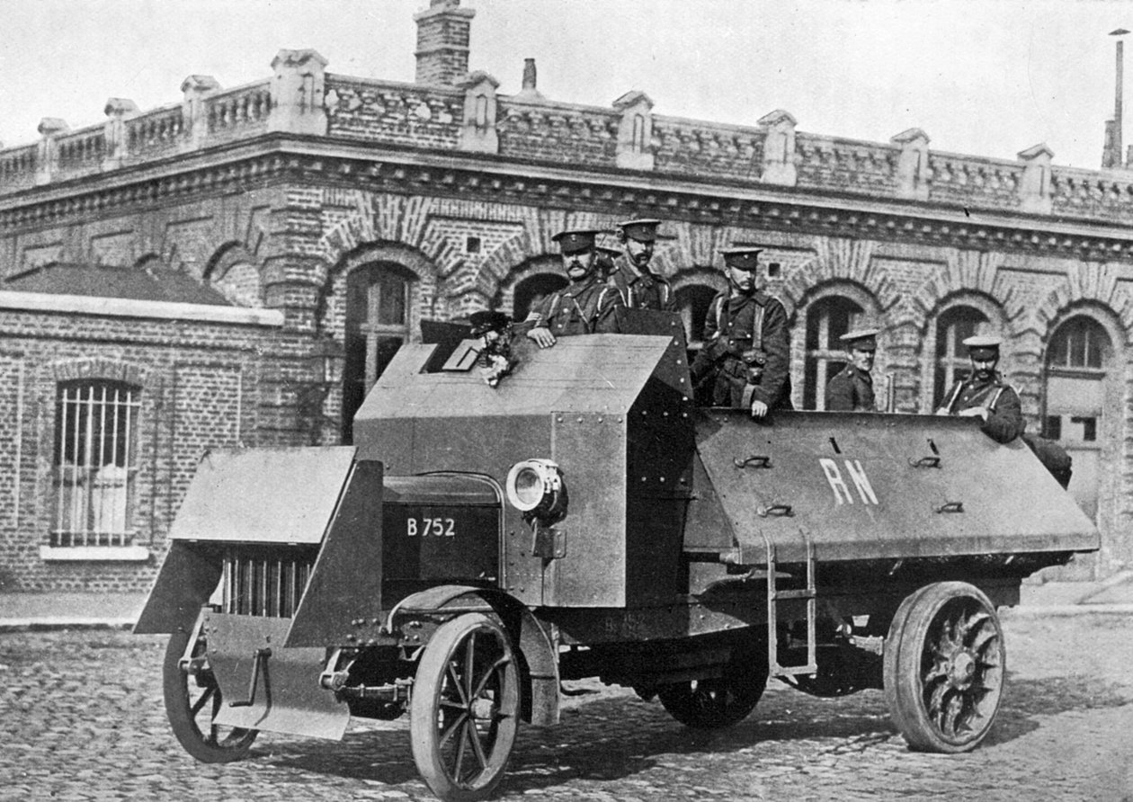 Britisk pansret køretøj, Første Verdenskrig, 1914-1918, c1920 af Unbekannt
