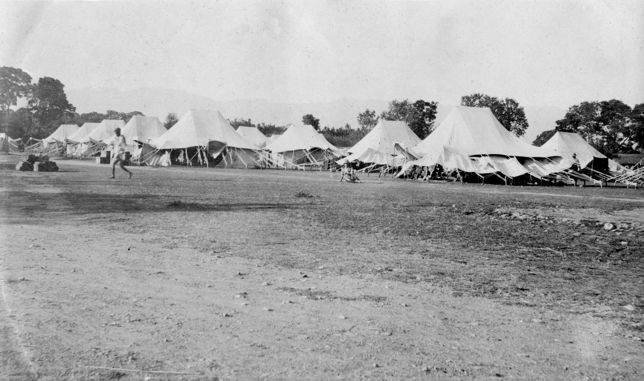 Britisk hærlejr, Dehra Dun, Indien, 1917 af Unbekannt