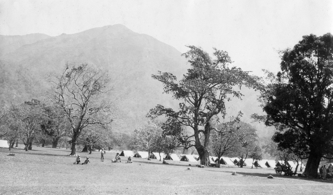 Britisk hærlejr, Kalsi, Indien, 1917 af Unbekannt