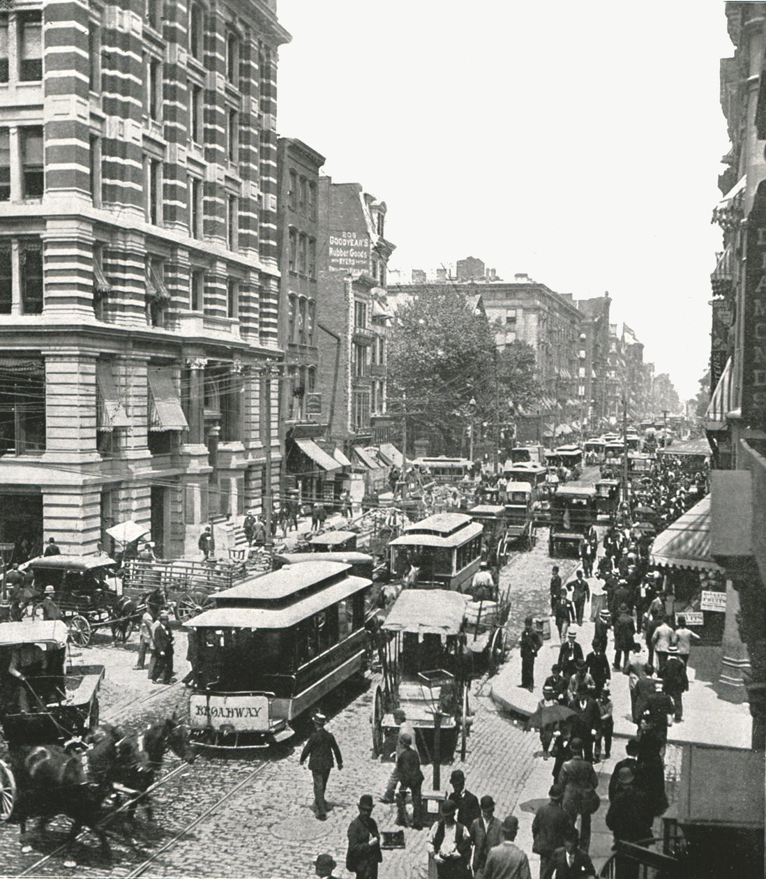 Broadway, New York, USA, 1895. af Unbekannt