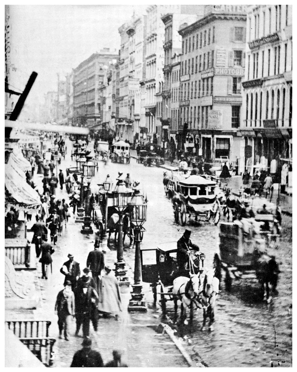 Broadway and Spring Street, New York City, USA, 1867 1955 af Unbekannt