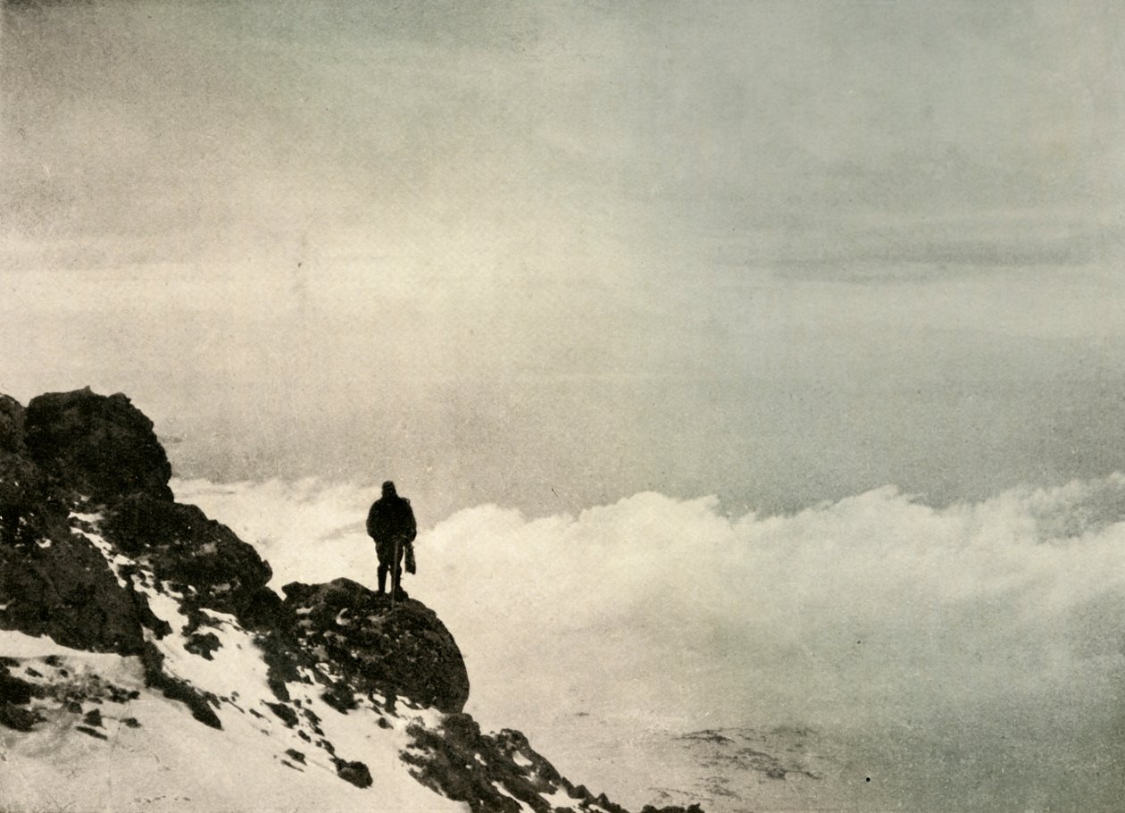 Brocklehurst ser ned fra ... Mount Erebus, 1908, 1909 af Unbekannt