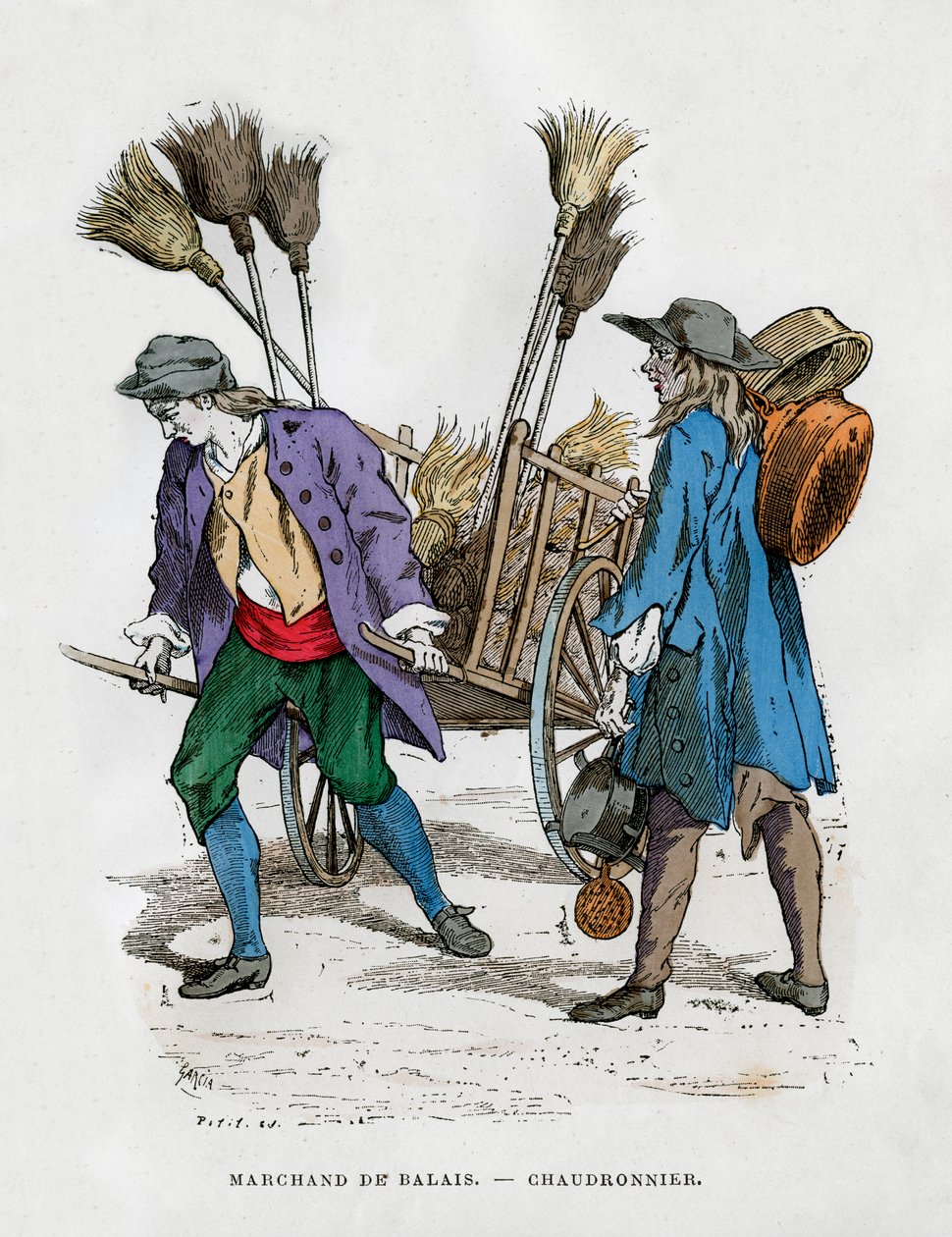 Kostesælger og kedelmager, 1882-1884 af Unbekannt