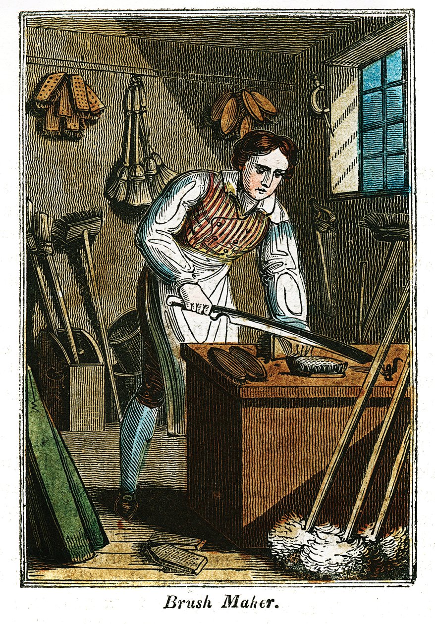 Børstemager, 1823 af Unbekannt