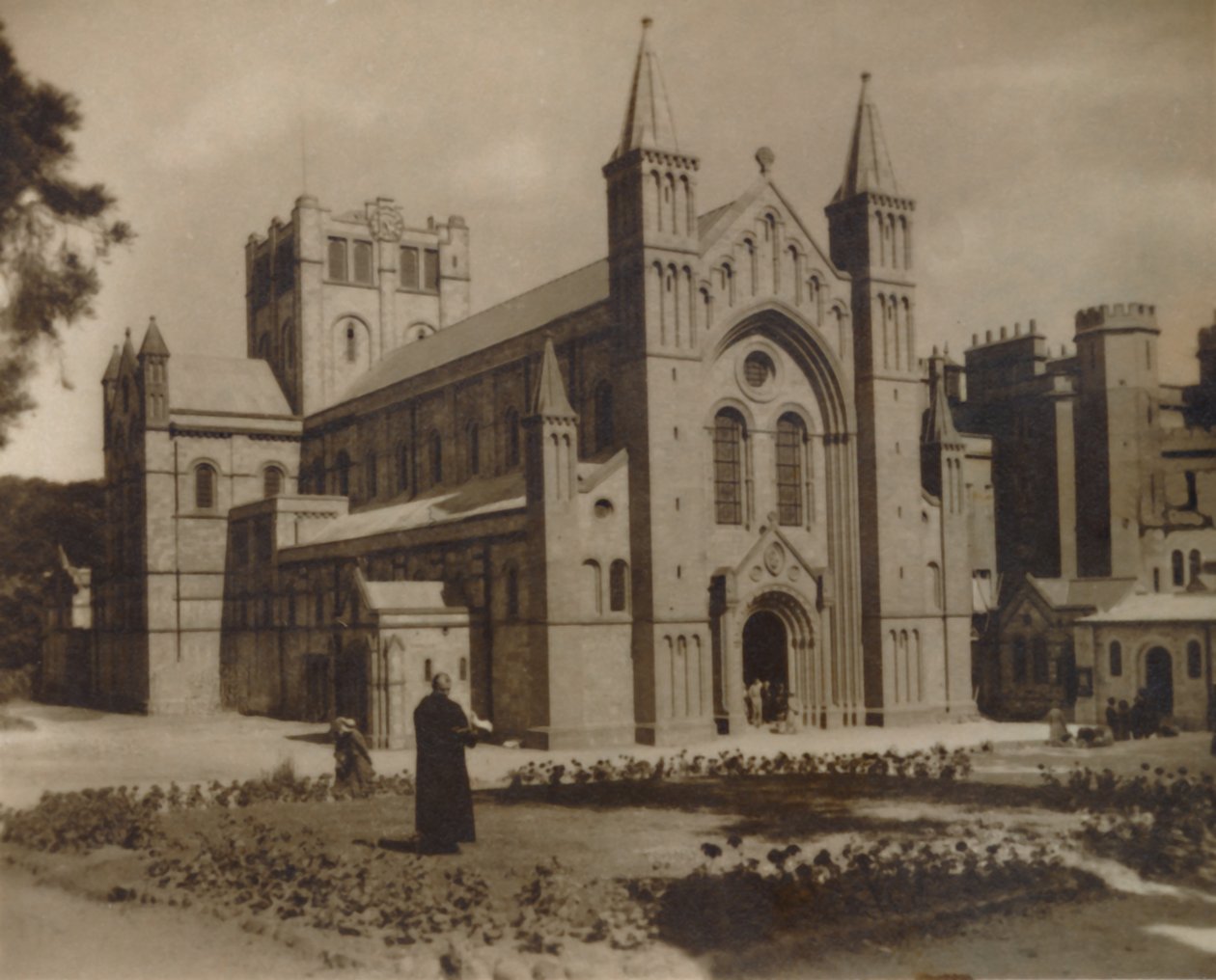 Buckfast Abbey Church, N.W, slutningen af det 19.-begyndelsen af det 20. århundrede af Unbekannt