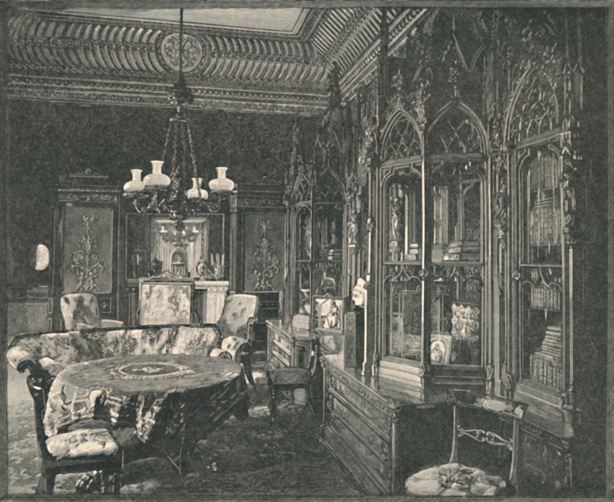 Buckingham Palace: The Prince Consorts Music-Room, 1886 af Unbekannt
