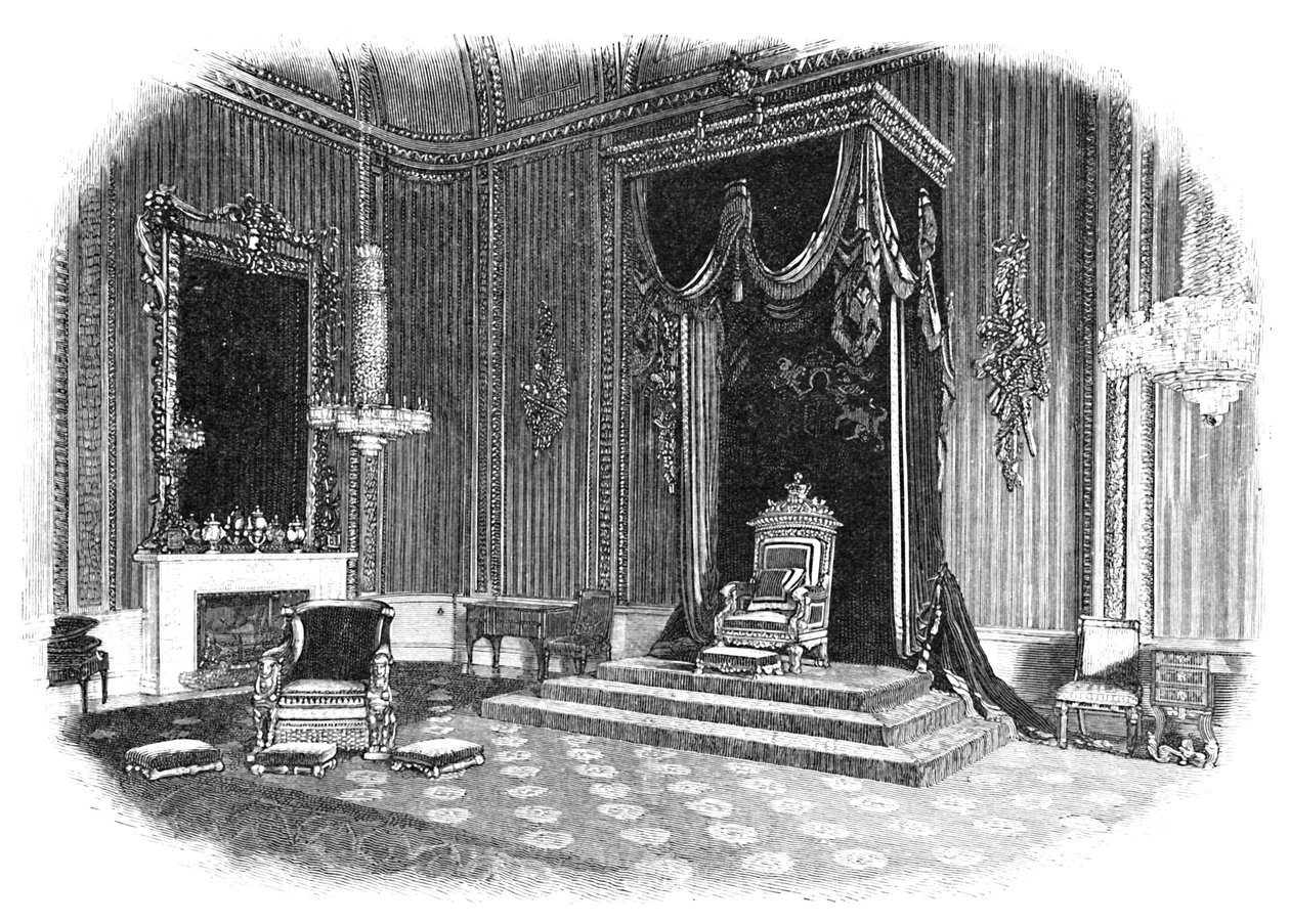 Buckingham Palace: Throne-Room, 1886 af Unbekannt