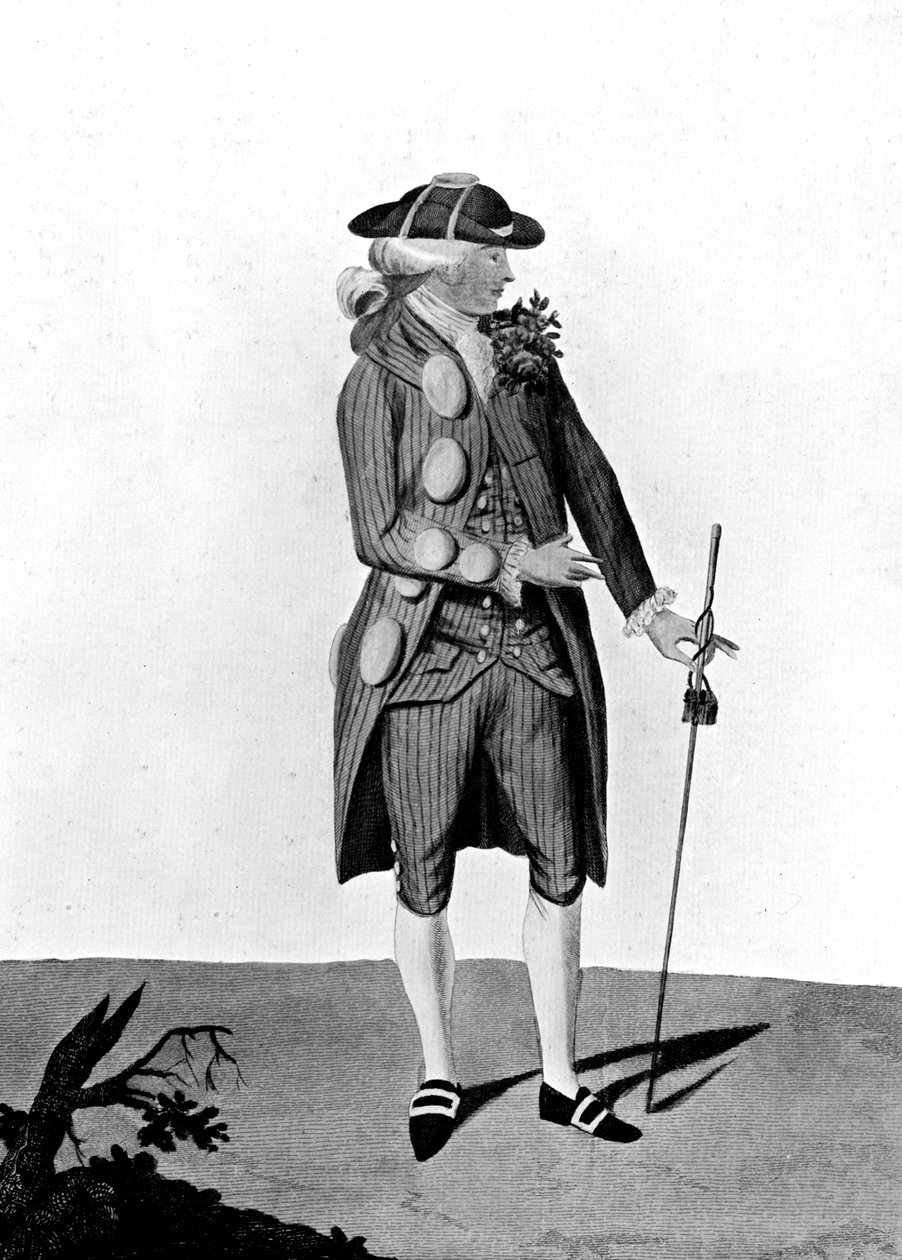 Spænder og knapper: Jeg er tingen, dem-mig, 1777 af Unbekannt