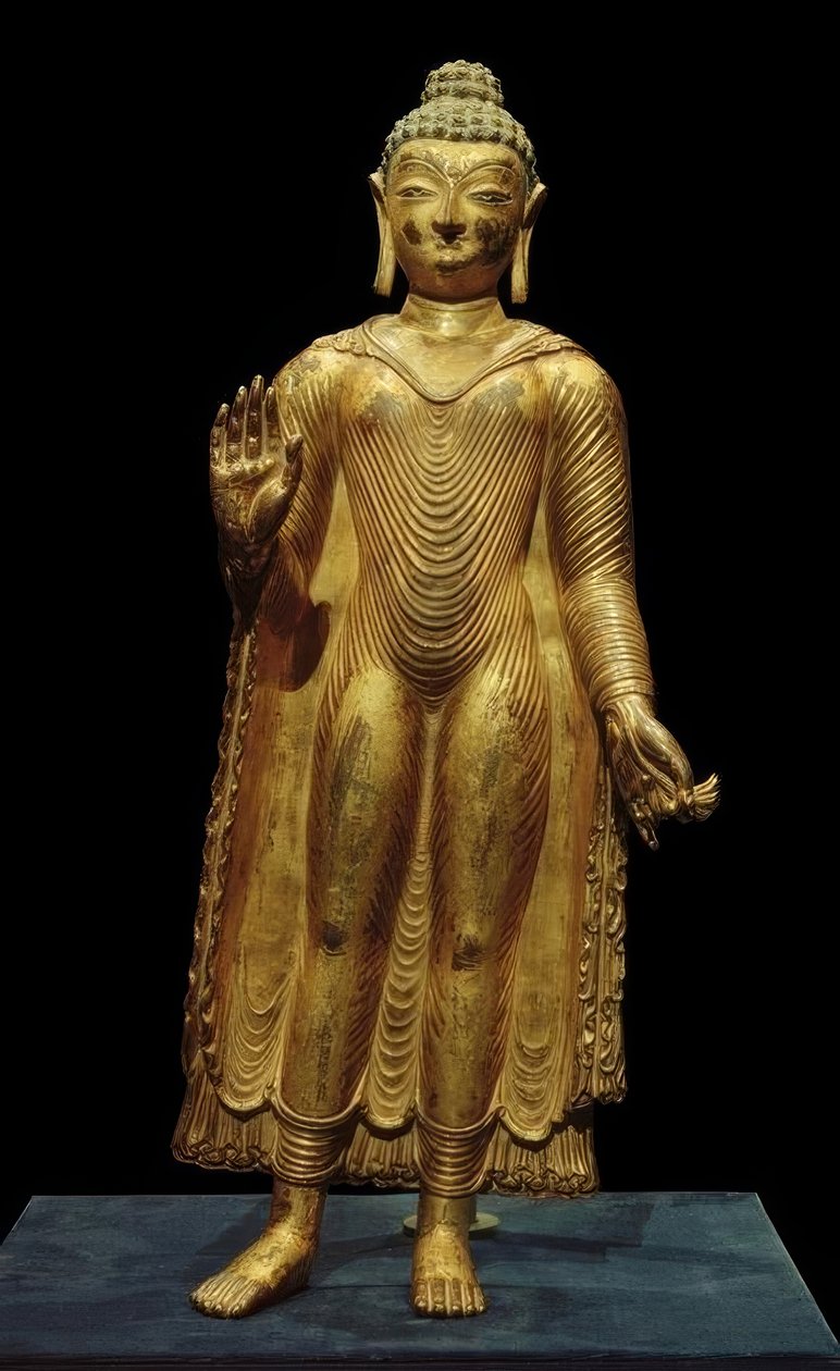 Buddha Sakyamuni / skulptur, 7. / 8. århundrede Århundrede af Unbekannt