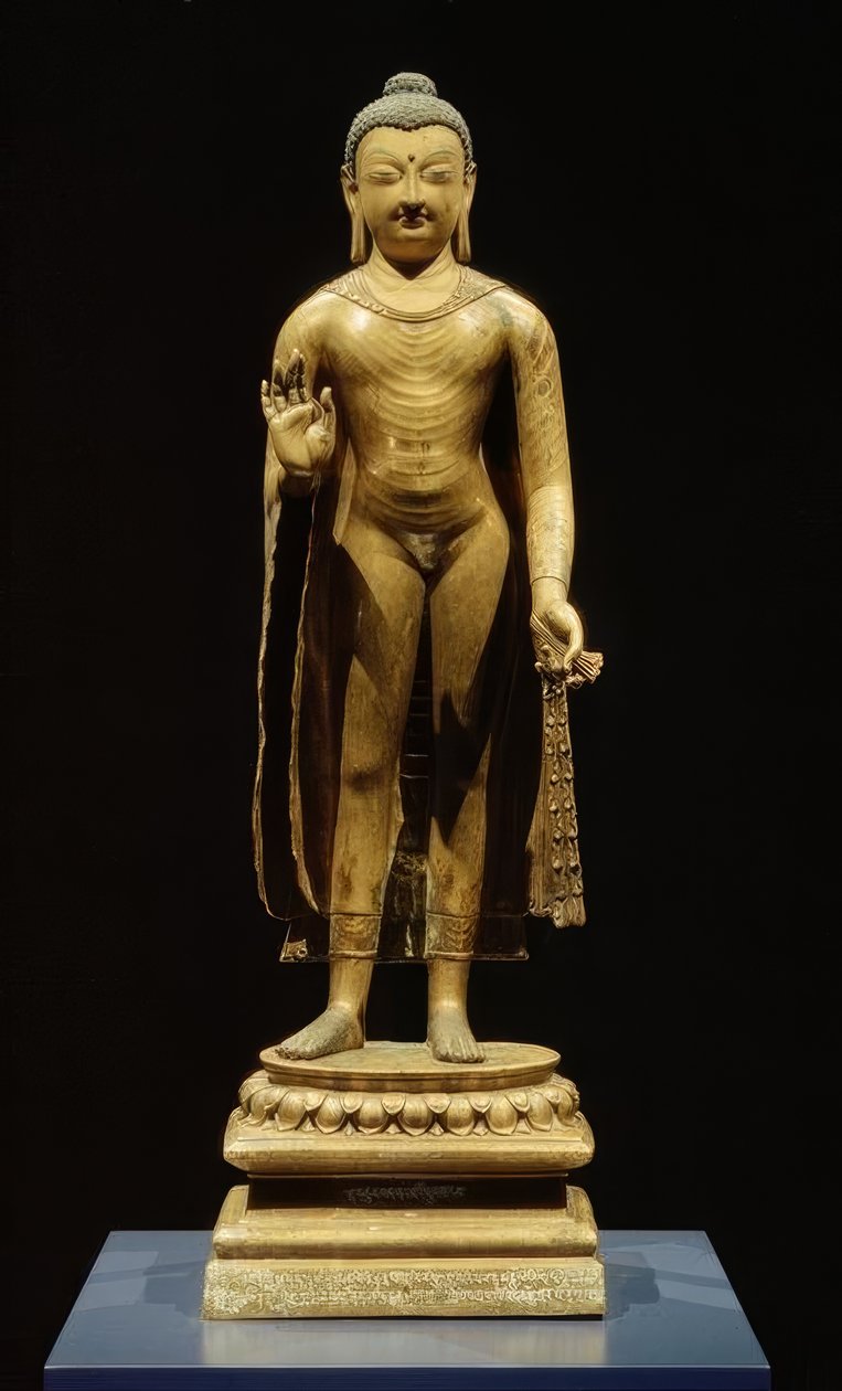 Buddha Sakyamuni / skulptur, 7. århundrede af Unbekannt