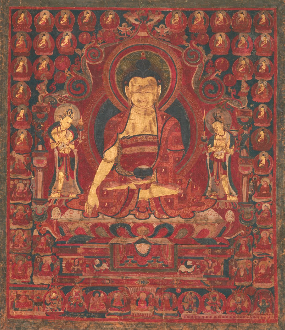 Buddha Shakyamuni som Lord of the Munis, midten af ​​det 17. århundrede. af Unbekannt