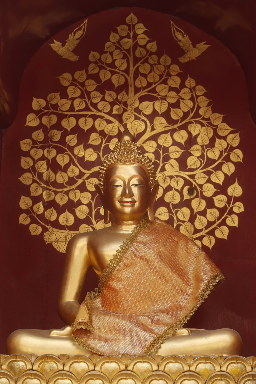 Buddha-statue i Wat Phan On, Chiang Mai. Thailand af Unbekannt