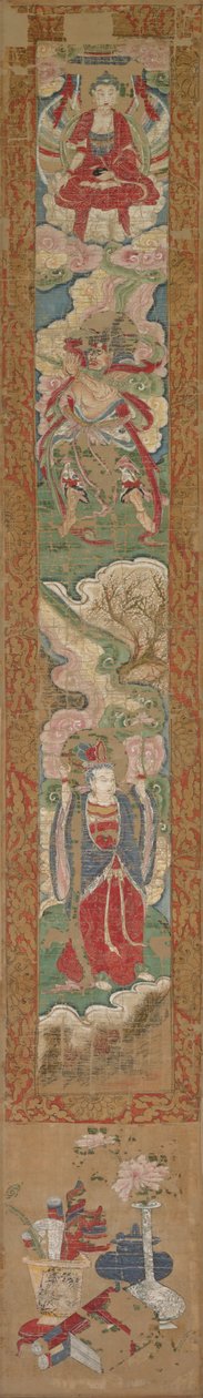 Buddhistpanel, 1300-tallet. af Unbekannt