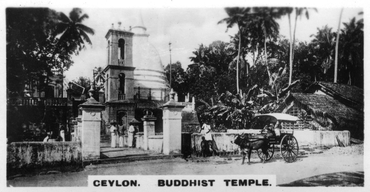 Buddhisttempel, Ceylon, c1925 af Unbekannt