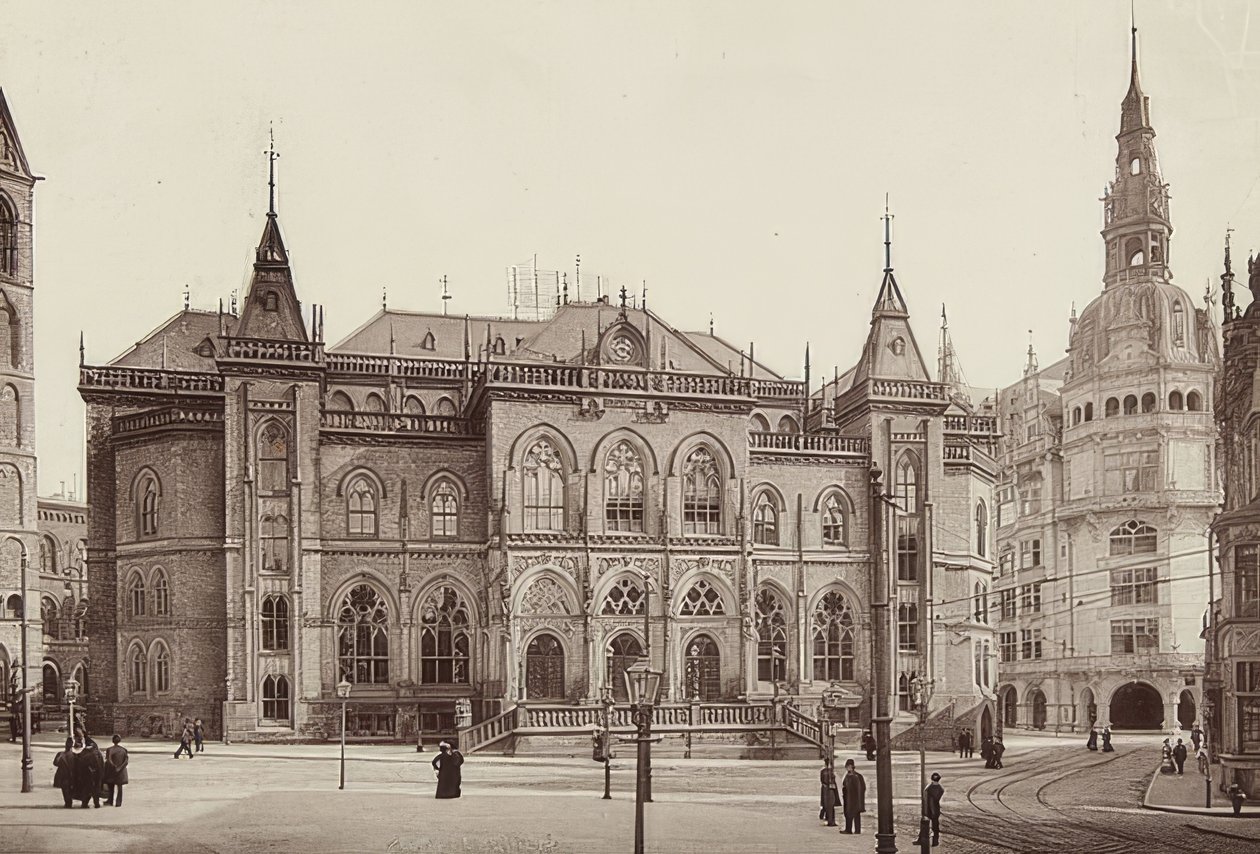 Børsbygning i Bremen. Omkring 1900 af Unbekannt