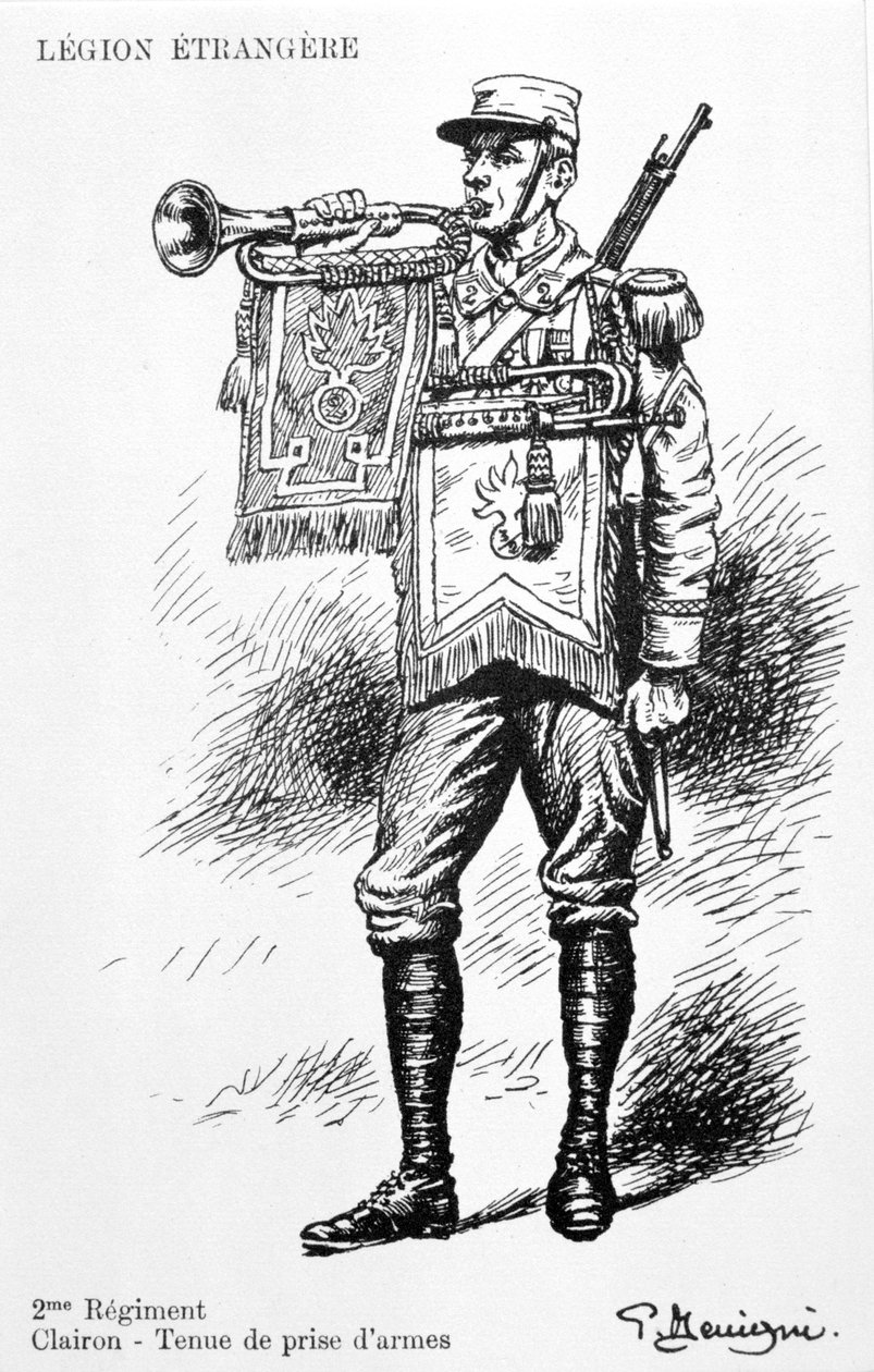 Bugler, 2. regiment af den franske fremmedlegion, 20. århundrede af Unbekannt