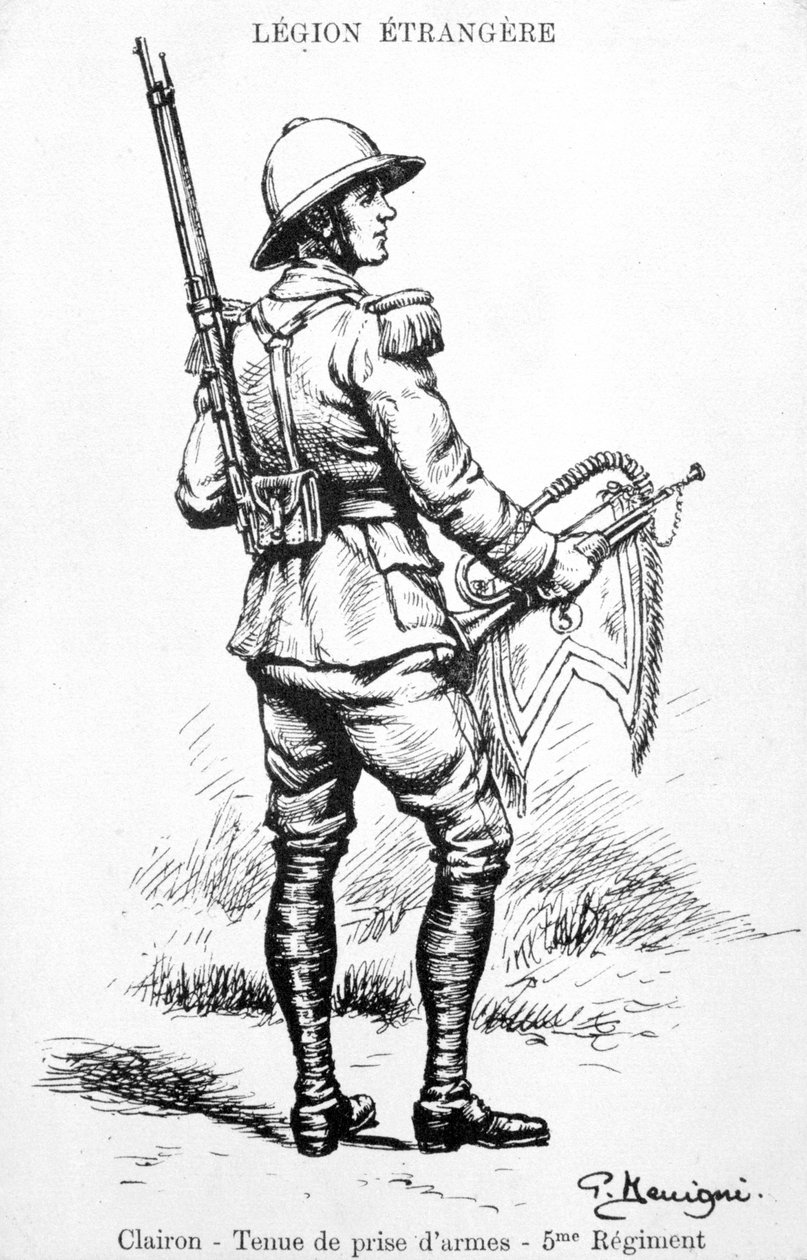 Bugler, 5. regiment af den franske fremmedlegion, 20. århundrede af Unbekannt