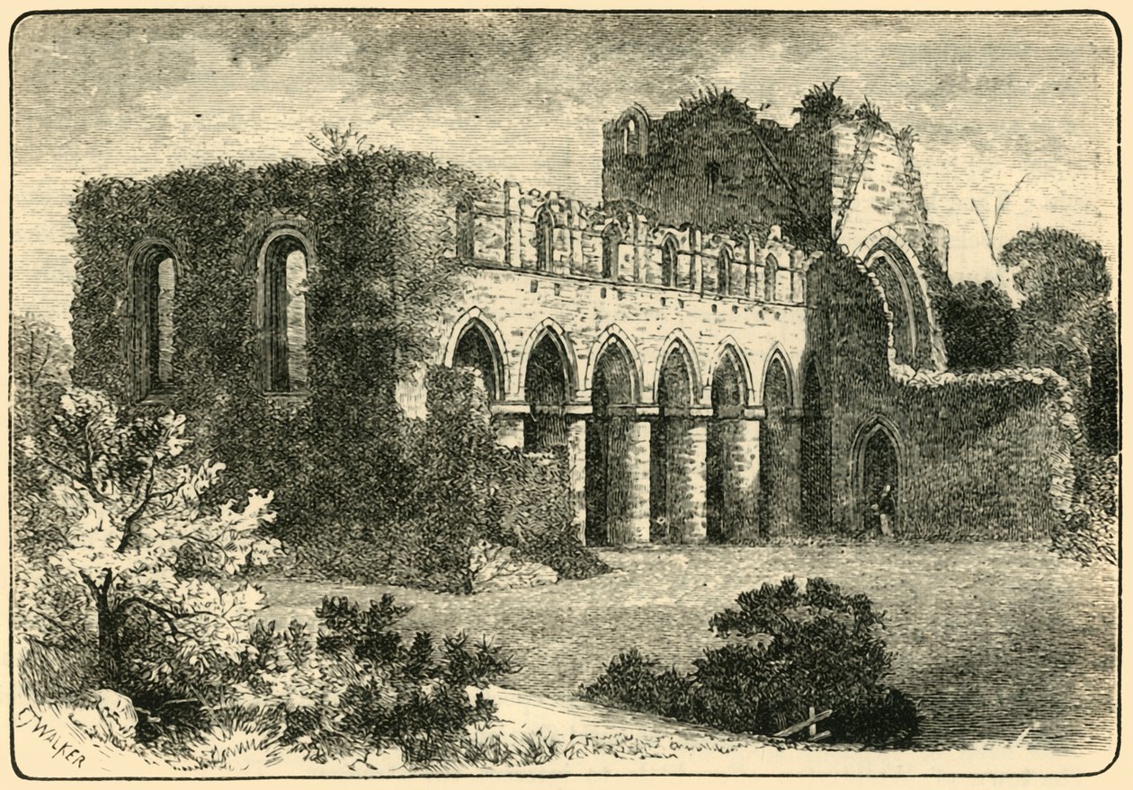 Buildwas Abbey, 1898. af Unbekannt