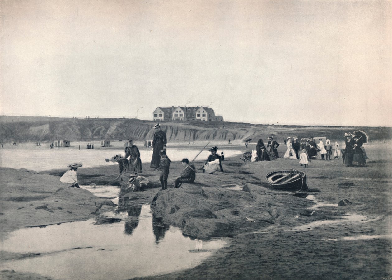 Bundoran - The East Strand, med Great Northern Hotel, 1895 af Unbekannt