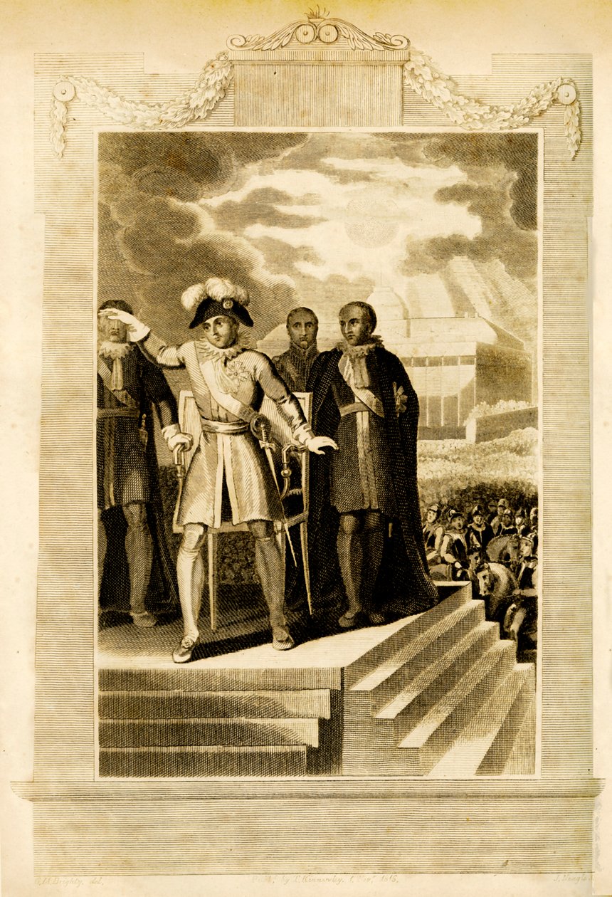 Buonaparte på marken i maj 1816. af Unbekannt