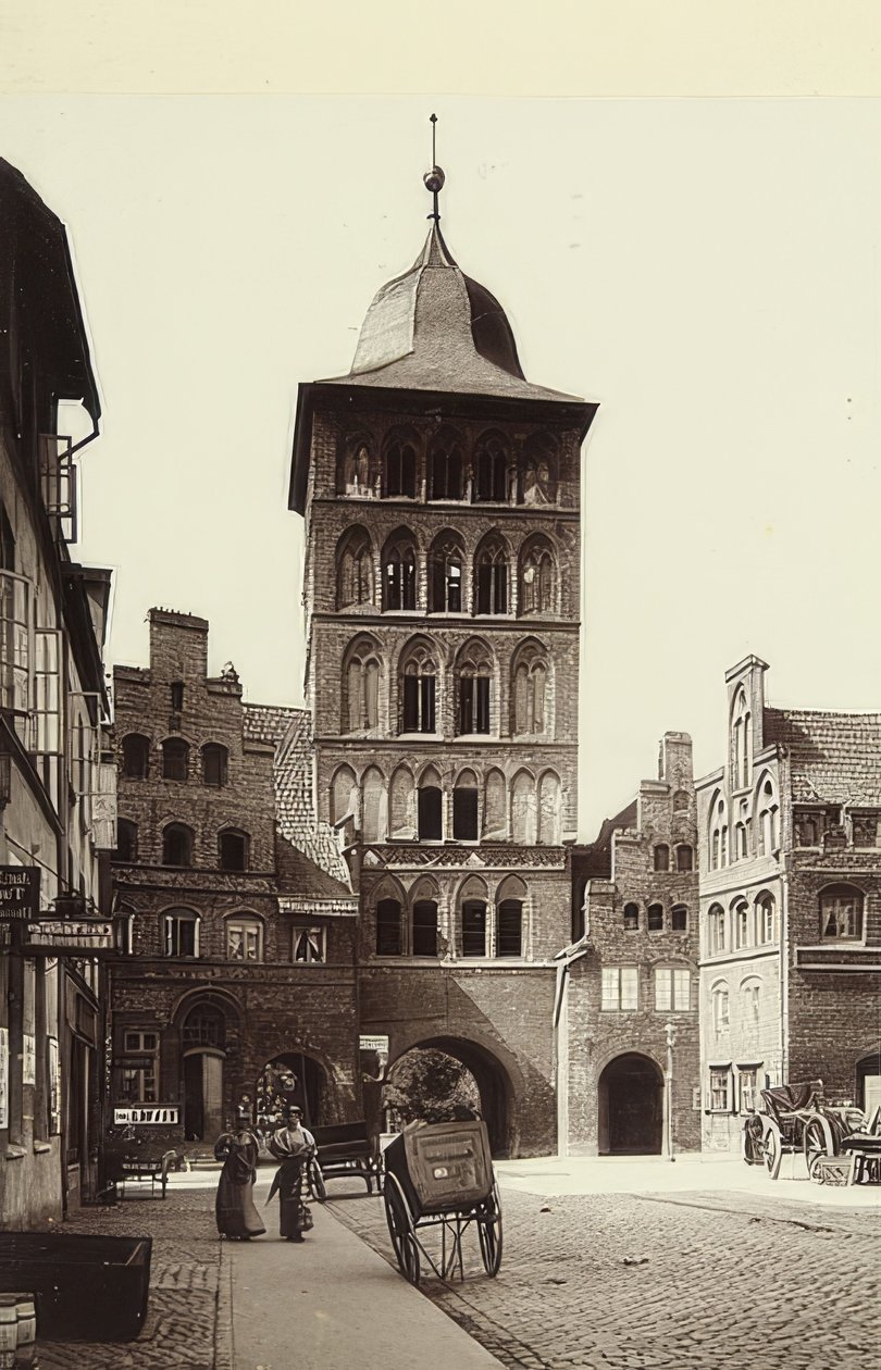 Lübeck Slotsport. Omkring 1900 af Unbekannt