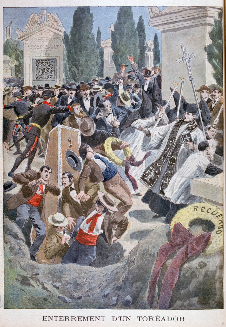 Begravelse af en toreador, Madrid, 1900 af Unbekannt