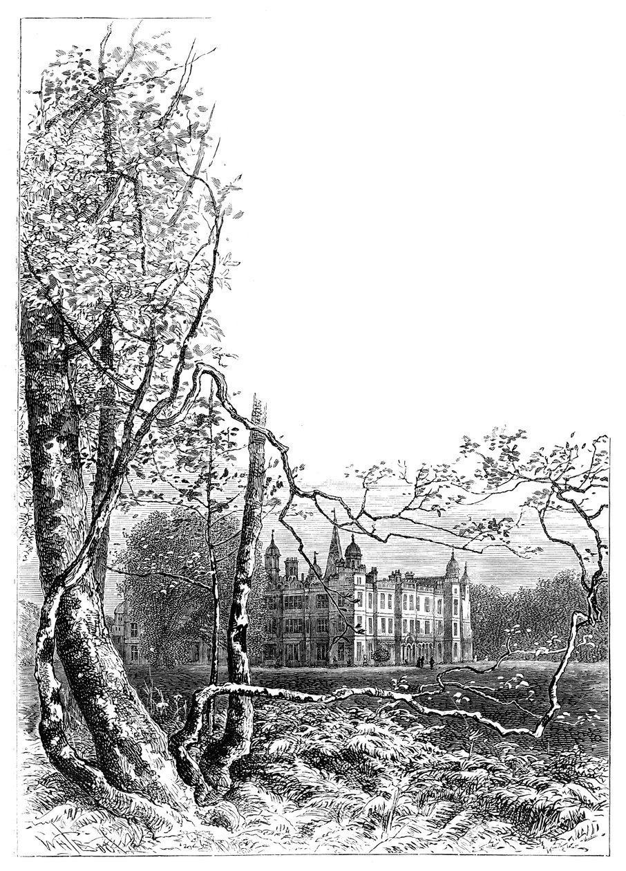 Burleigh House Gardens, Stamford, Lincolnshire, 1900 af Unbekannt