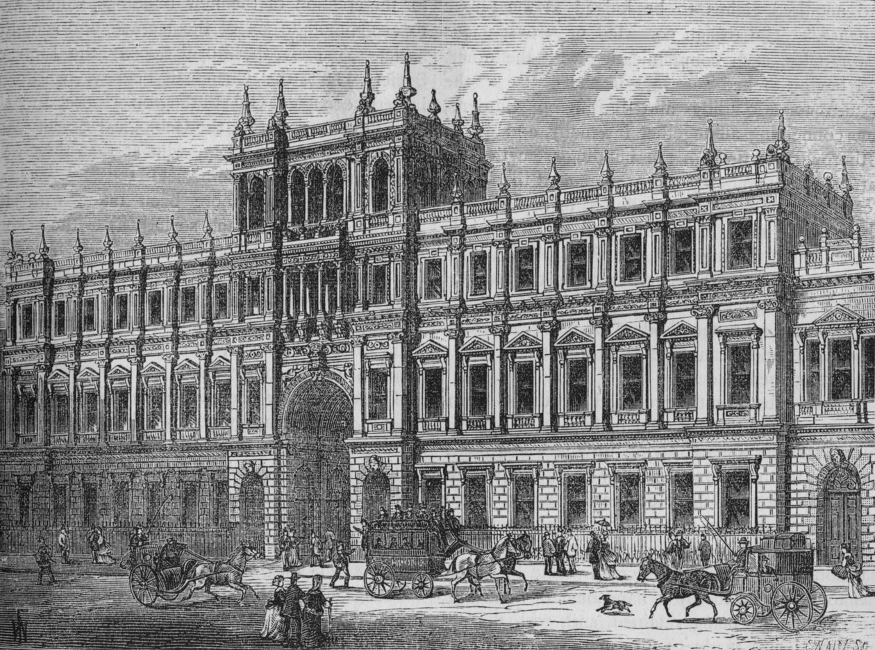 Burlington House, Westminster, London, 1875 1878 af Unbekannt