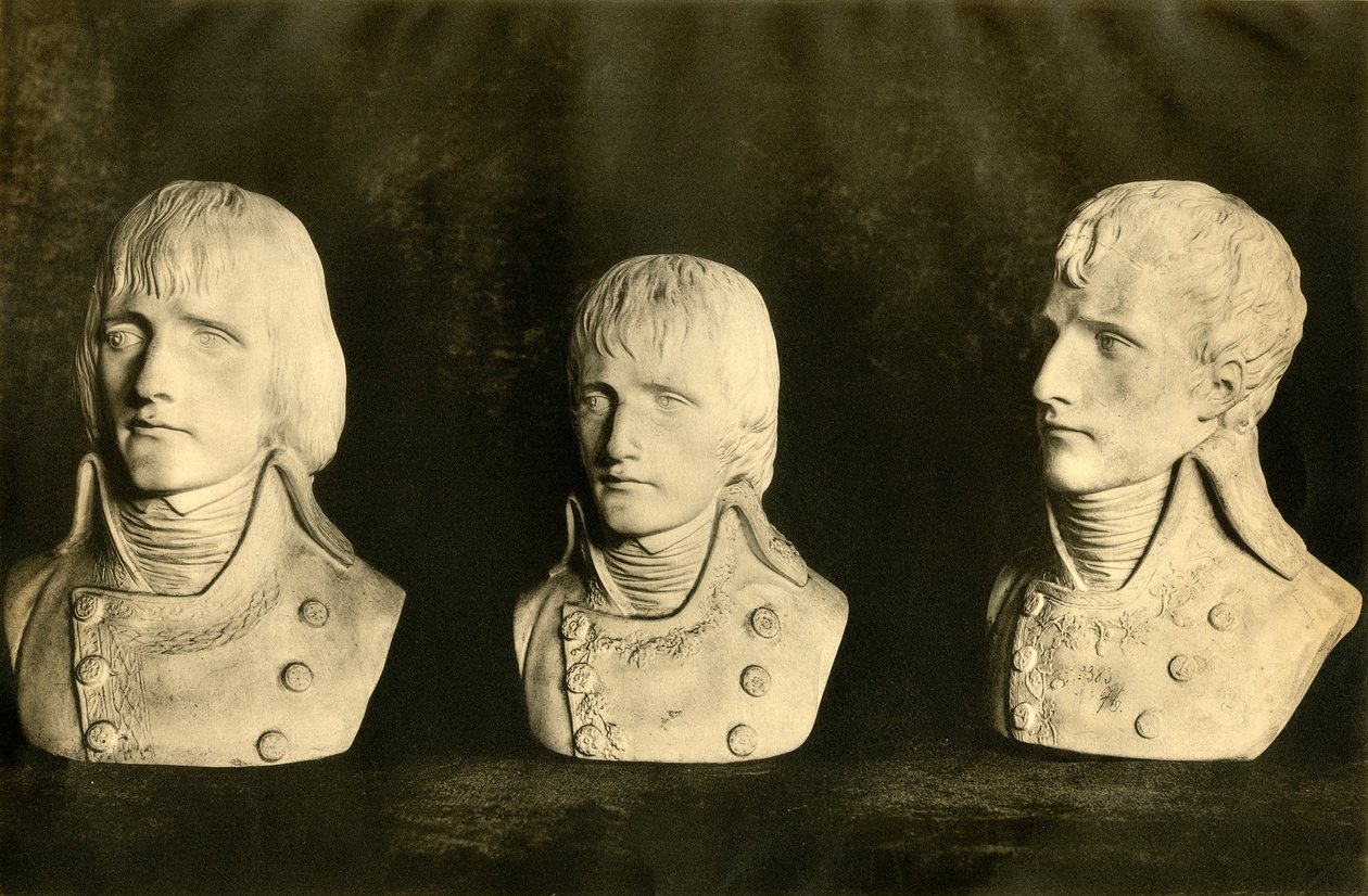 Buster af Napoleon, slutningen af det 18. århundrede, 1921. af Unbekannt