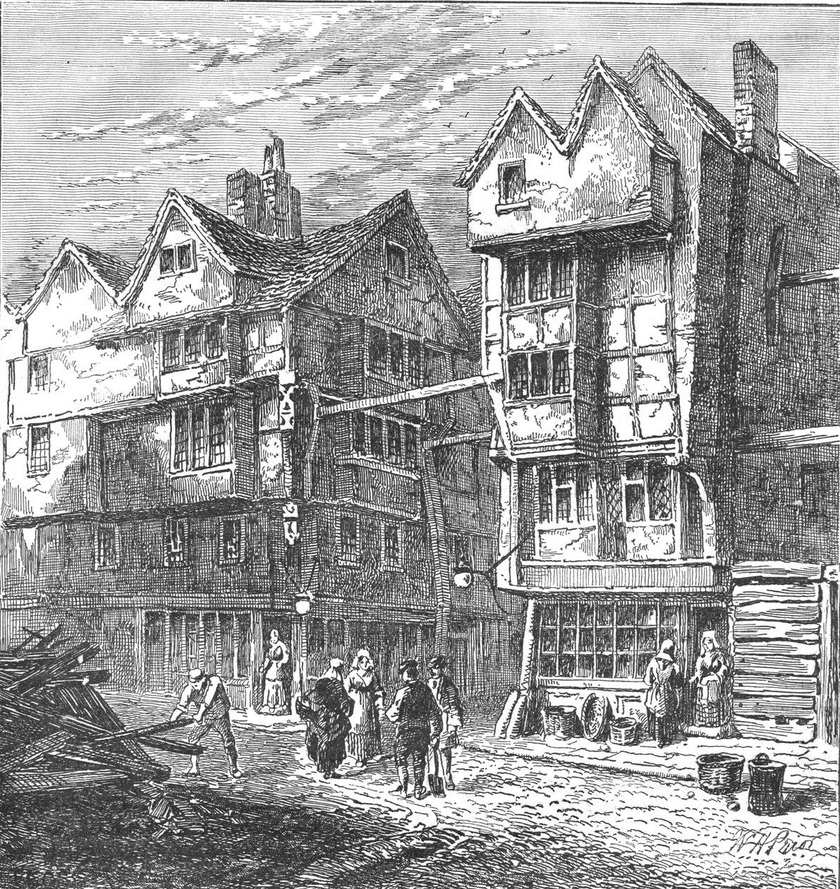 Butchers Row, 1800 1897 af Unbekannt