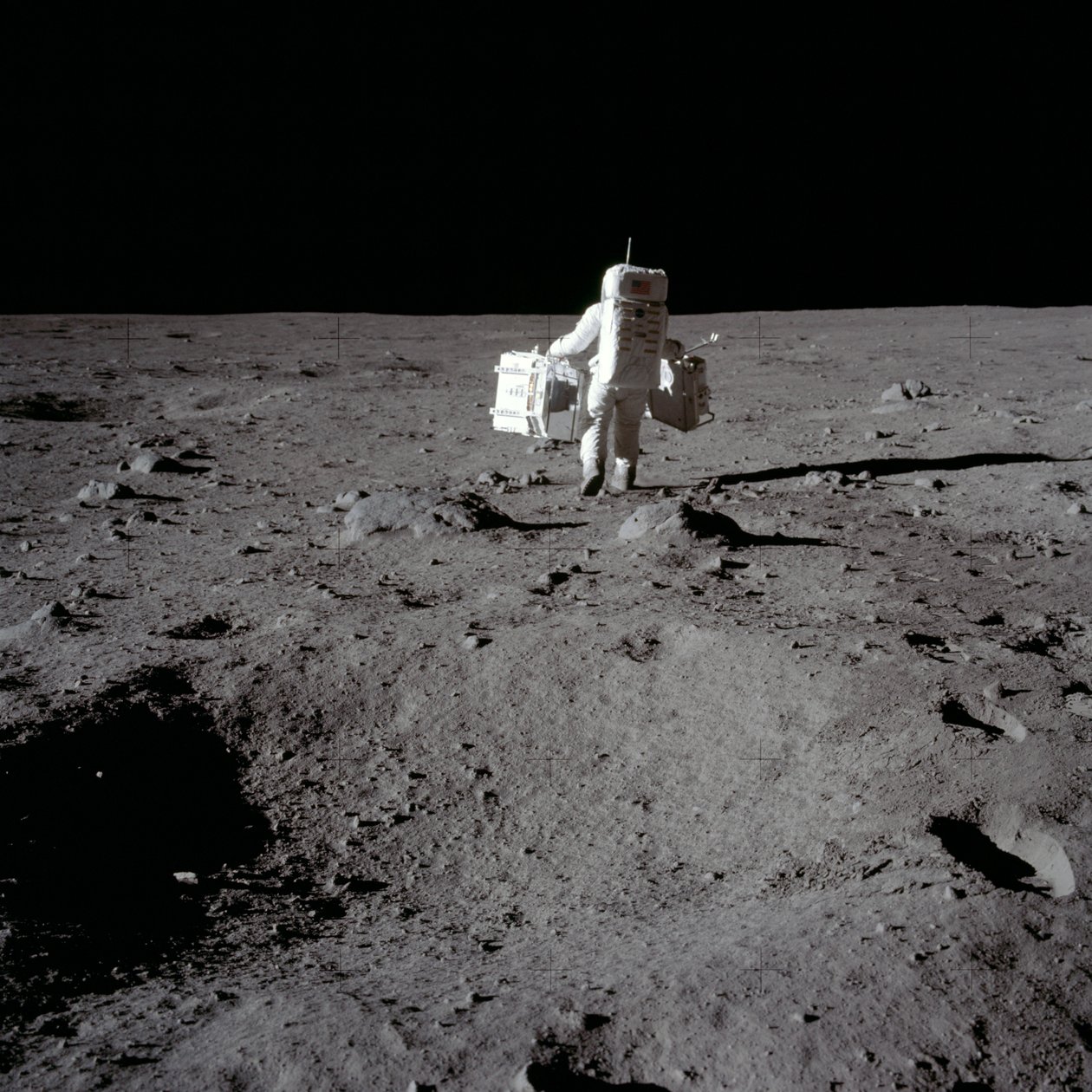 Buzz Aldrin på Tranquility Base af Unbekannt