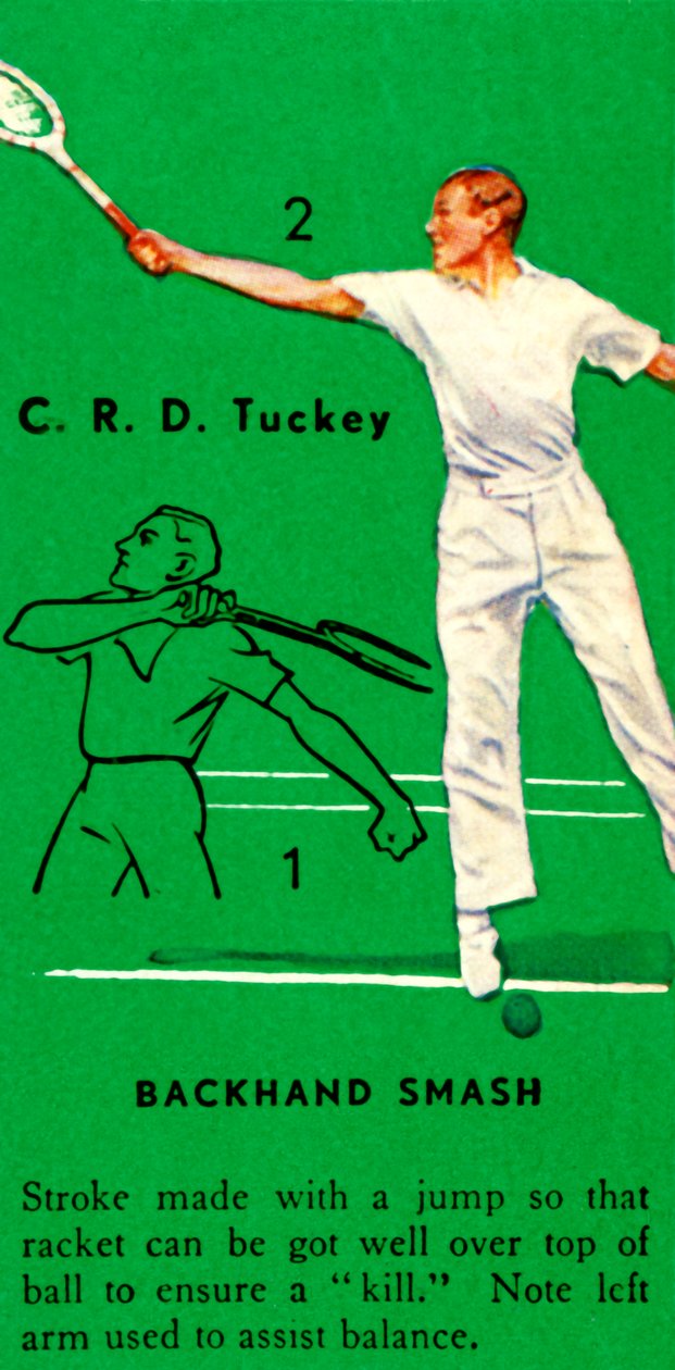 C. R. D. Tuckey - Backhand Smash, c1935. af Unbekannt