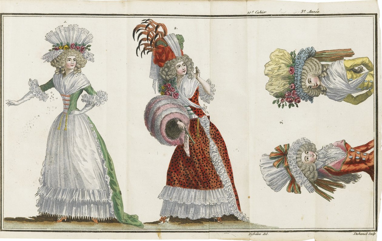 Cabinet des Modes, eller New Fashions, 1786-1788 af Unbekannt