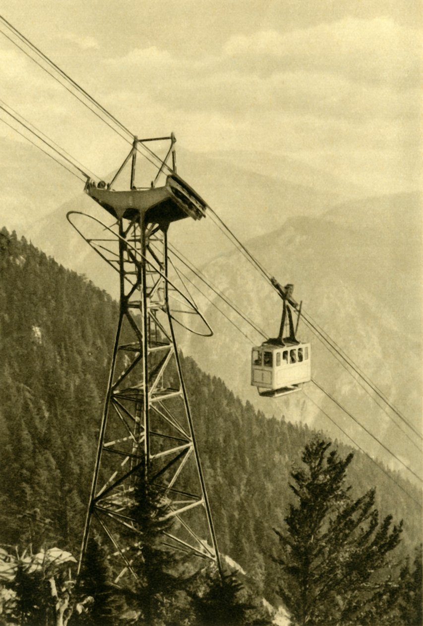 Svævebane, Rax-bjergene, Nedre Østrig, c1935. af Unbekannt