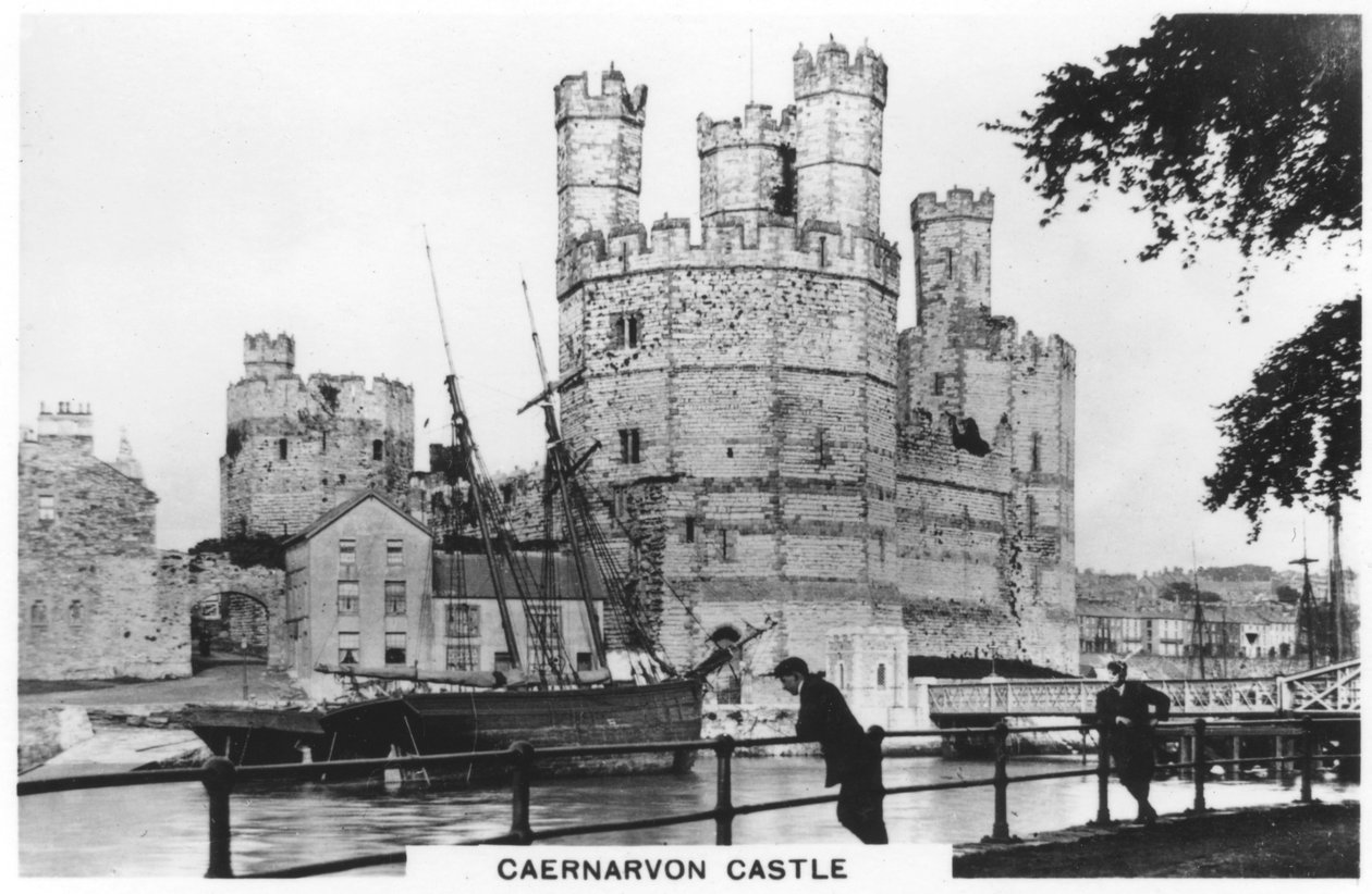 Caernarvon slot, Caernarfon i North Wales, 1936 af Unbekannt
