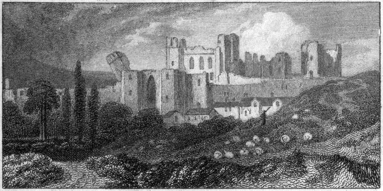 Caerphilly Castle, Wales, 1800-tallet af Unbekannt