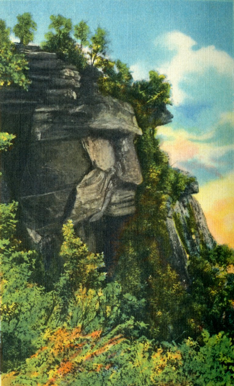 Caesars Head, højde 3.227 fod, højeste punkt i South Carolina, 1942. af Unbekannt