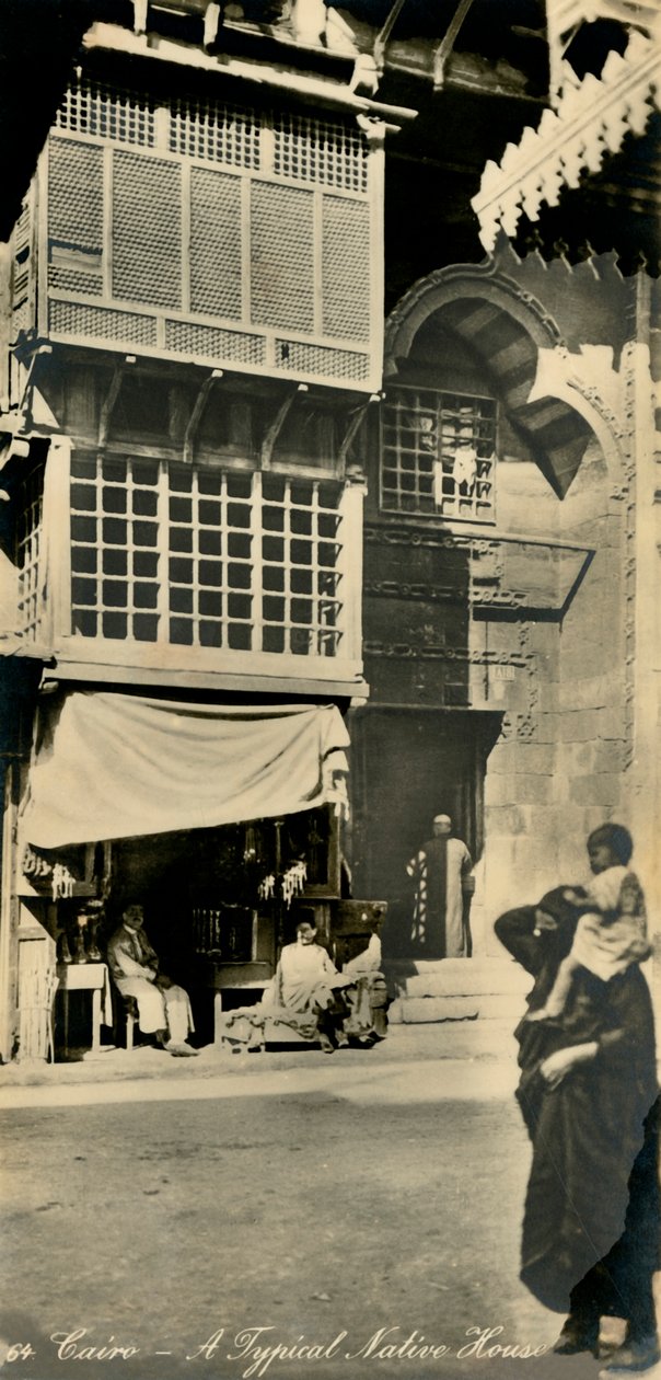 Cairo - Et typisk indfødt hus, c1918-c1939. af Unbekannt