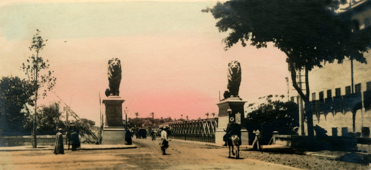 Kairo: Kasr - El - Nilebroen, c1918-c1939. af Unbekannt