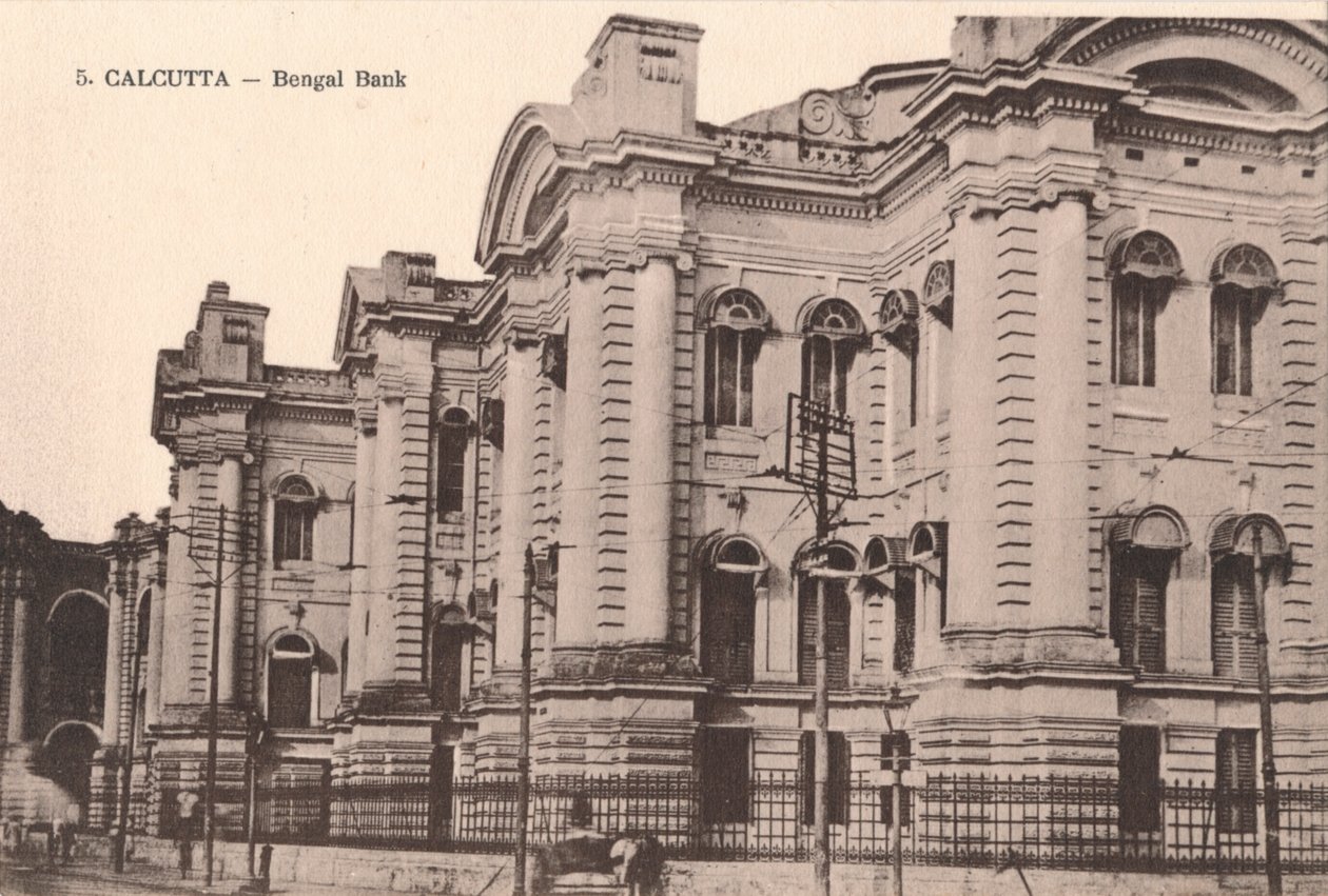 Calcutta - Bengal Bank, c1900 af Unbekannt