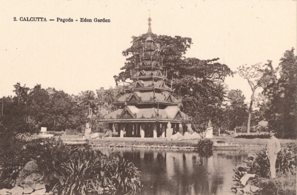 Calcutta - Pagoda - Eden Garden, c1900 af Unbekannt