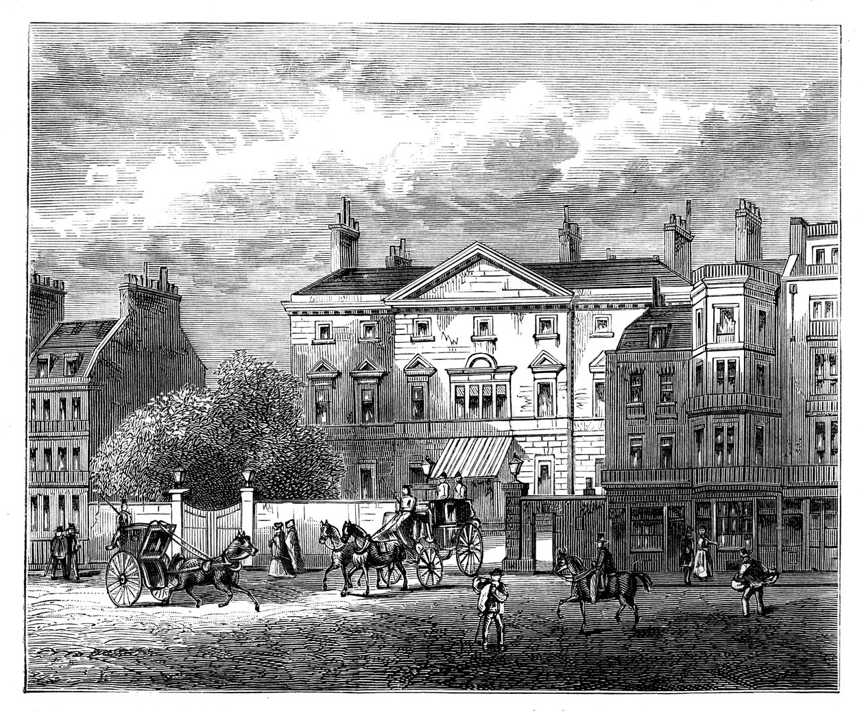 Cambridge House, Piccadilly, London, 1854, c1888 af Unbekannt