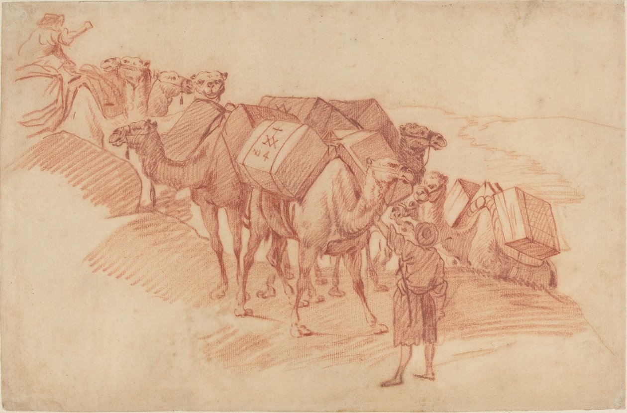 Camel Caravan. af Unbekannt