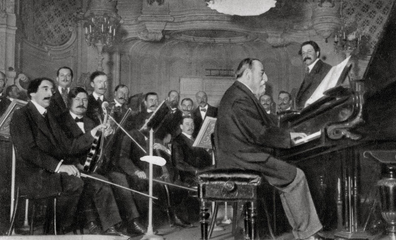 Camille Saint-Saens, fransk komponist, musiker og dirigent, 1910 af Unbekannt