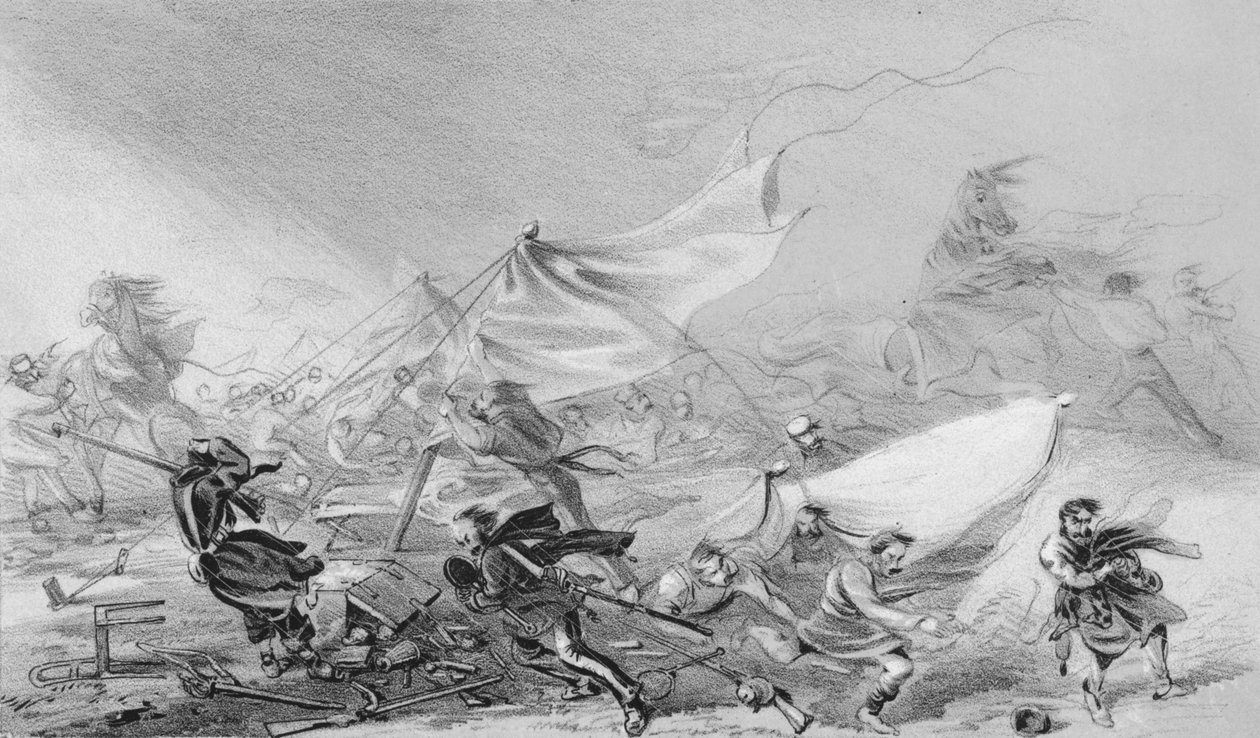 Lejr før Sebastopol - Virkningerne af den frygtelige storm den 14. november, 1854, 1850