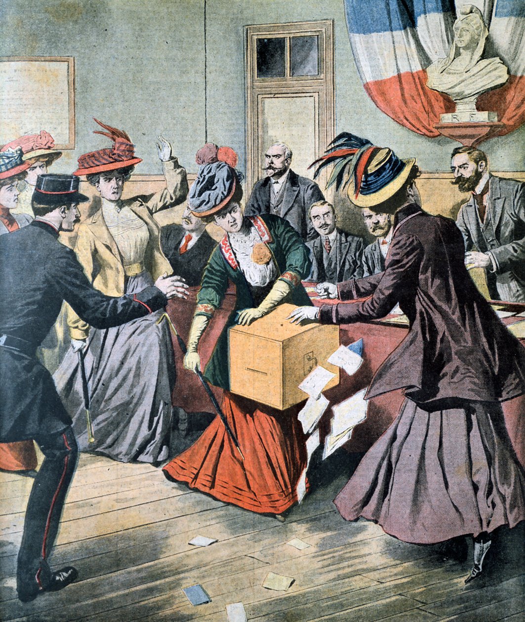 Kampagne for kvinders valgret i Belgien, 1908 af Unbekannt