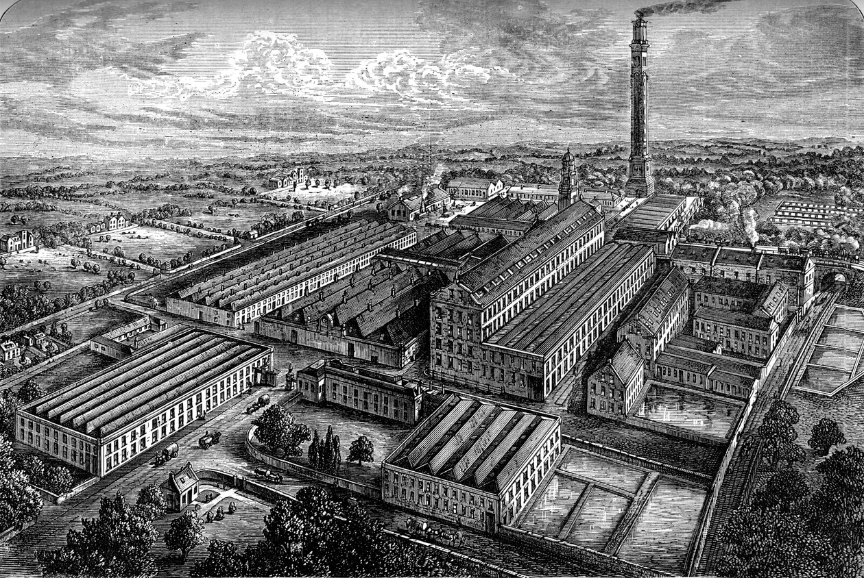 Camperdown linnedværk, Dundee, c1880 af Unbekannt