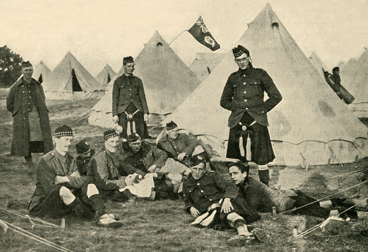 Canadiske soldater, Første Verdenskrig, 1914, c1920. af Unbekannt