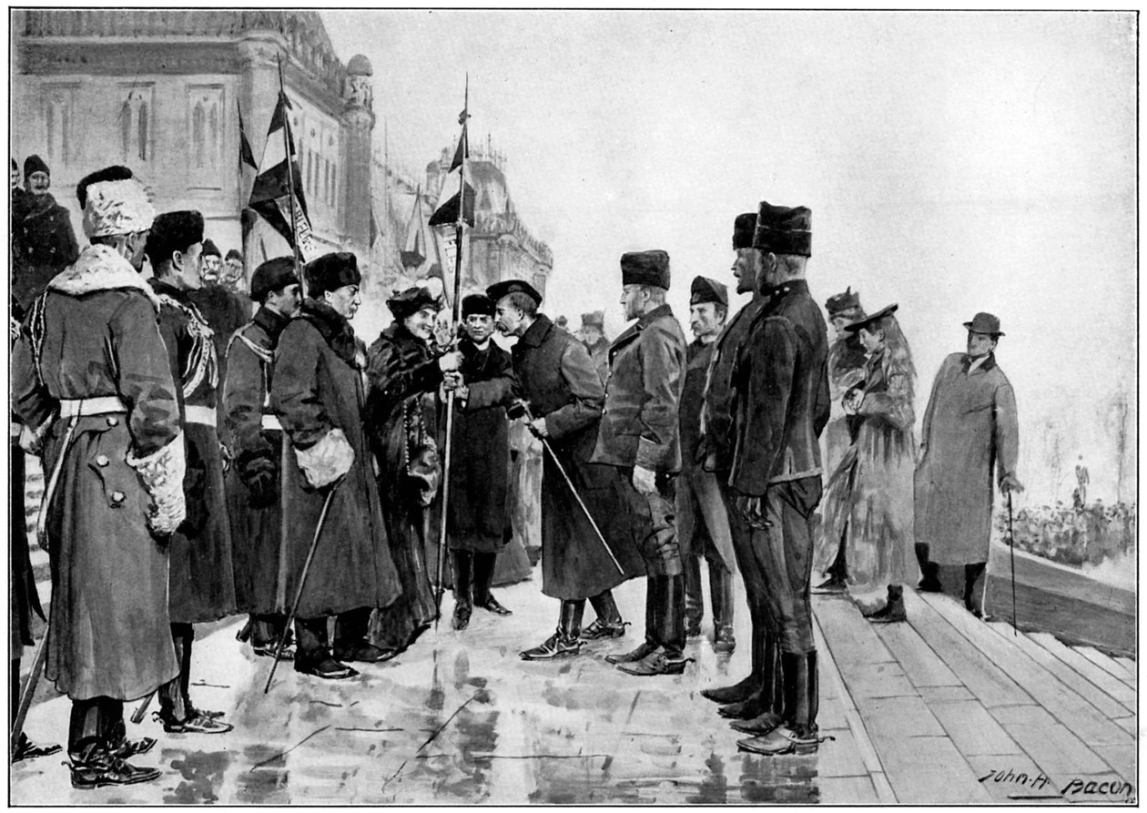 Canadiske tropper er ved at tage af sted til Boerkrigen, 1900 af Unbekannt